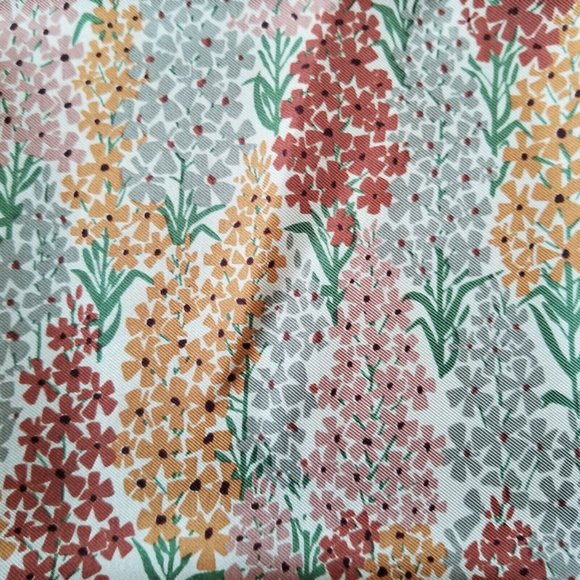 Vintage ECHO Scarf Neck Women Fashion Accessory Rolled Edges Flowers Botanical - Picture 7 of 7